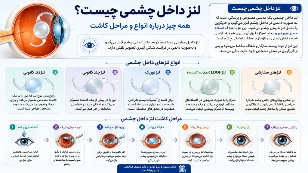 لنز داخل چشم